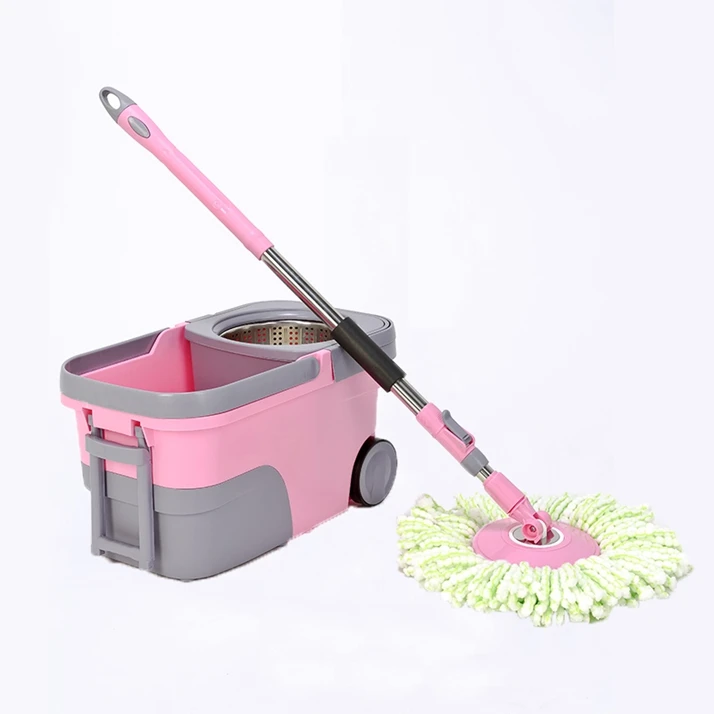 Manufacturer Supply Spinning Magic Mop 360 Degree Rotating Easy Pedal Magic Mop Bucket System with wheel