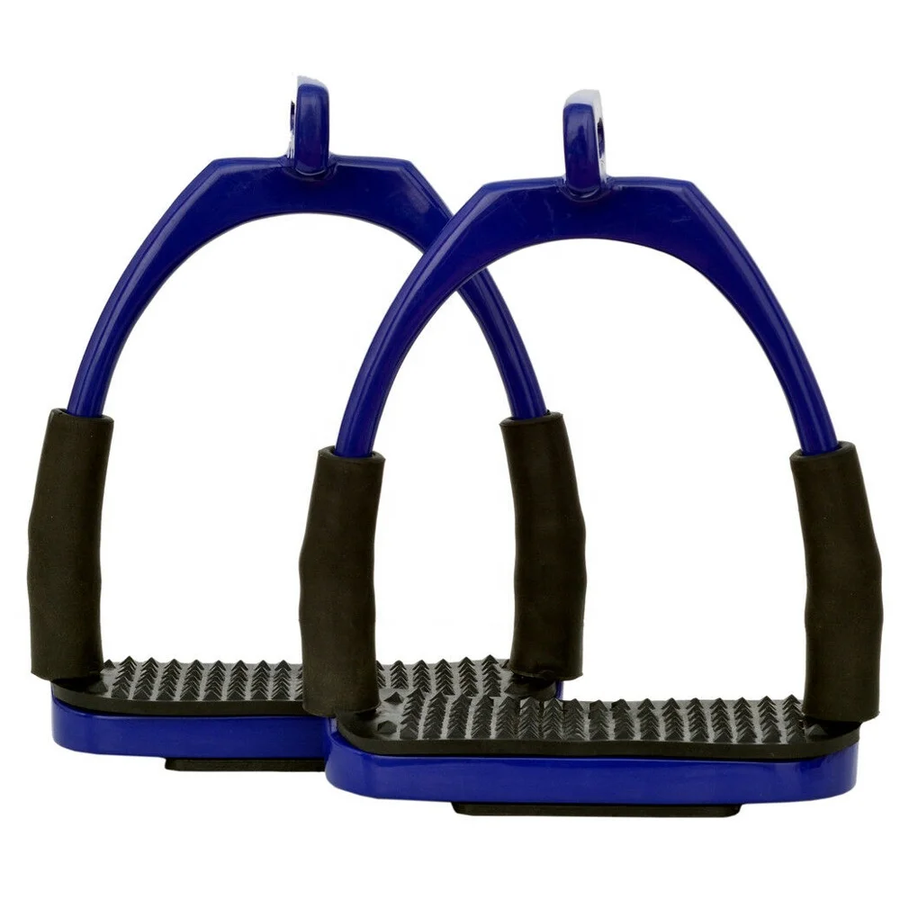 
OFFSET EYE FLEXI SAFETY IRON STIRRUPS OPTIMUM LEG POSITION BLACK HORSE STIRRUPS 