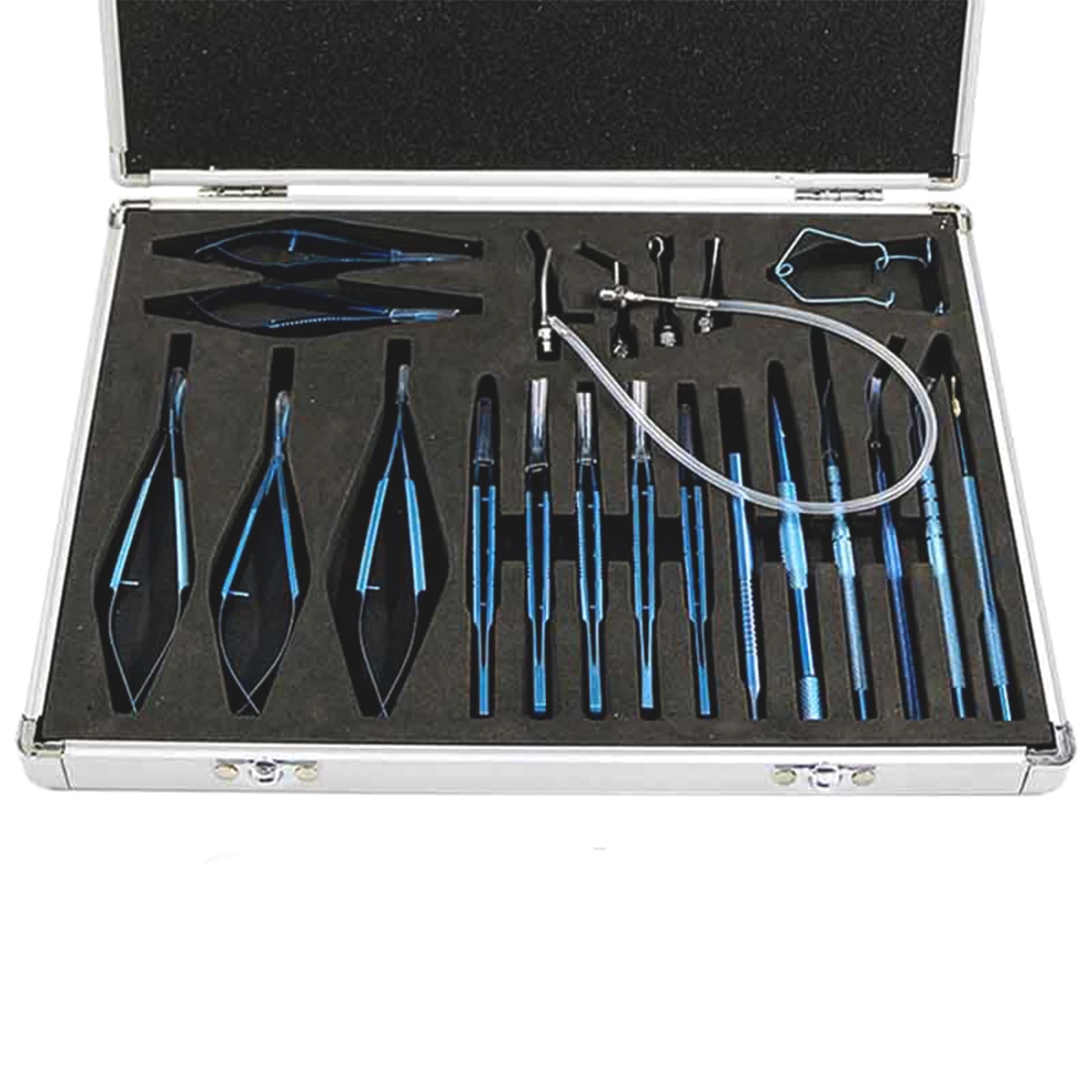 21-Set Ophthalmic Microsurgical Instrument Set Stainless Steel Titanium Alloy Manual Power Source