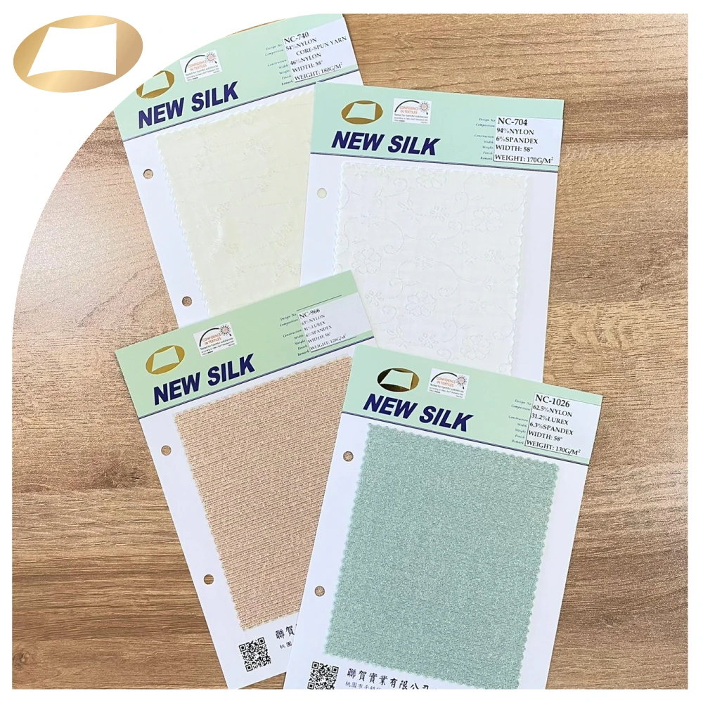 Жаккардовые кружева Модный дизайн ткань swatch бесплатный образец карты