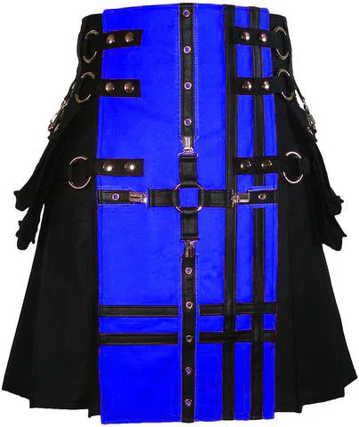 Модный мужской синий с черным ремешком Kilt