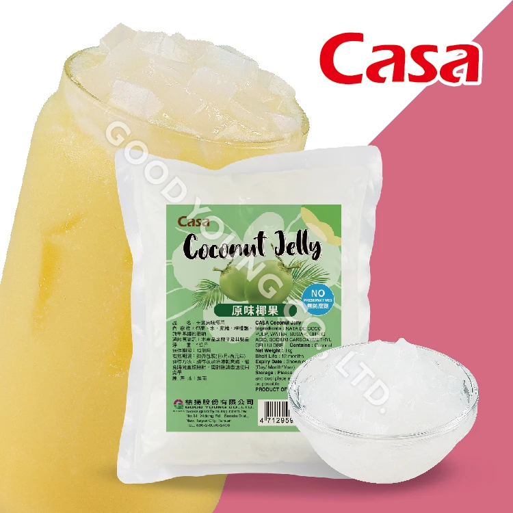 HALAL Vietnam Viet Nam Nata De Coco Coconut Jelly Dice Cube With Bubble Tea Ingredients For Layering Drinks