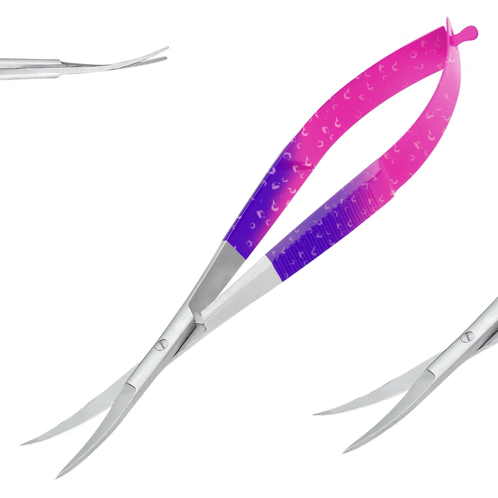 High Quality Multi Colors Cuticle Spring scissors Dead Skin Trimmer Stainless Steel Manicure Tool