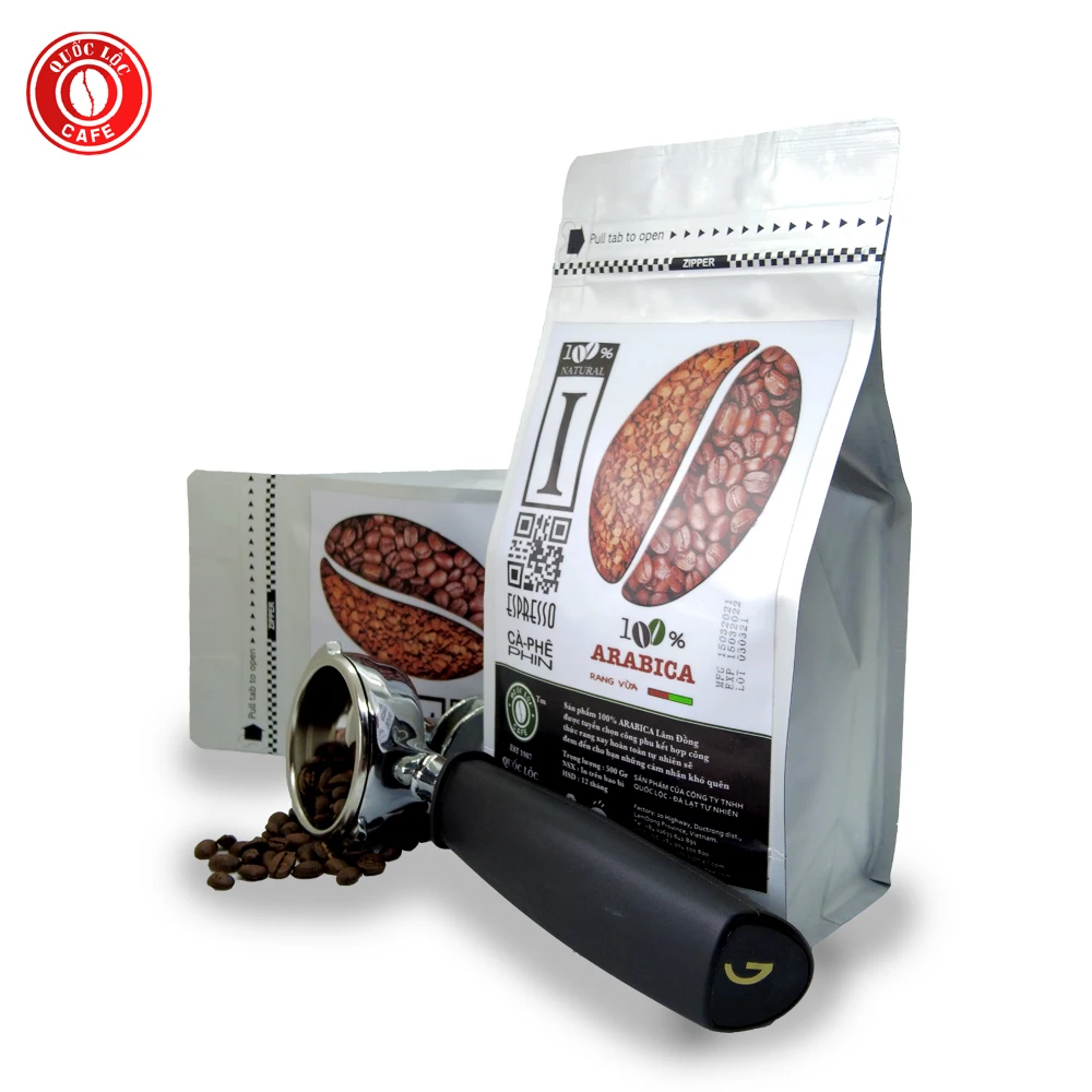 Упаковка в пакет 100% Arabica горячего воздуха жареного типа сладкий мягкий вкус цитат Loc кофе из Вьетнама