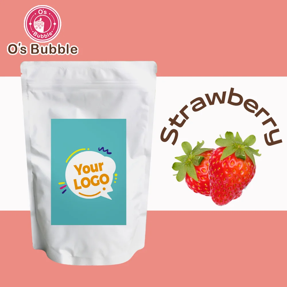 Orbitel International 3 In 1 Boba Tea Kit Powder Strawberry Flavor