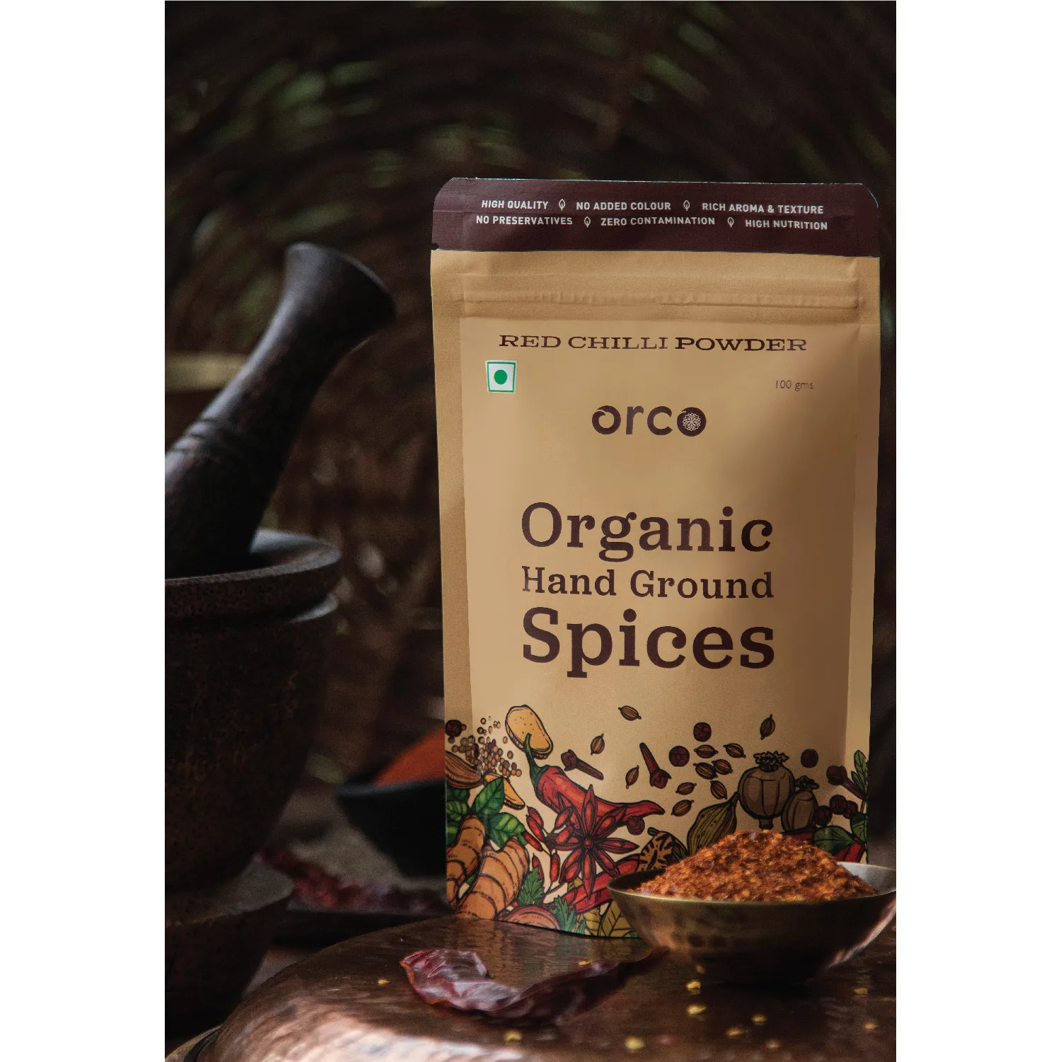 ORCO High Quality Organic Red Chili Powder Spice in Wholesale Price | Chakki Fresh, Handground & USDA Certified