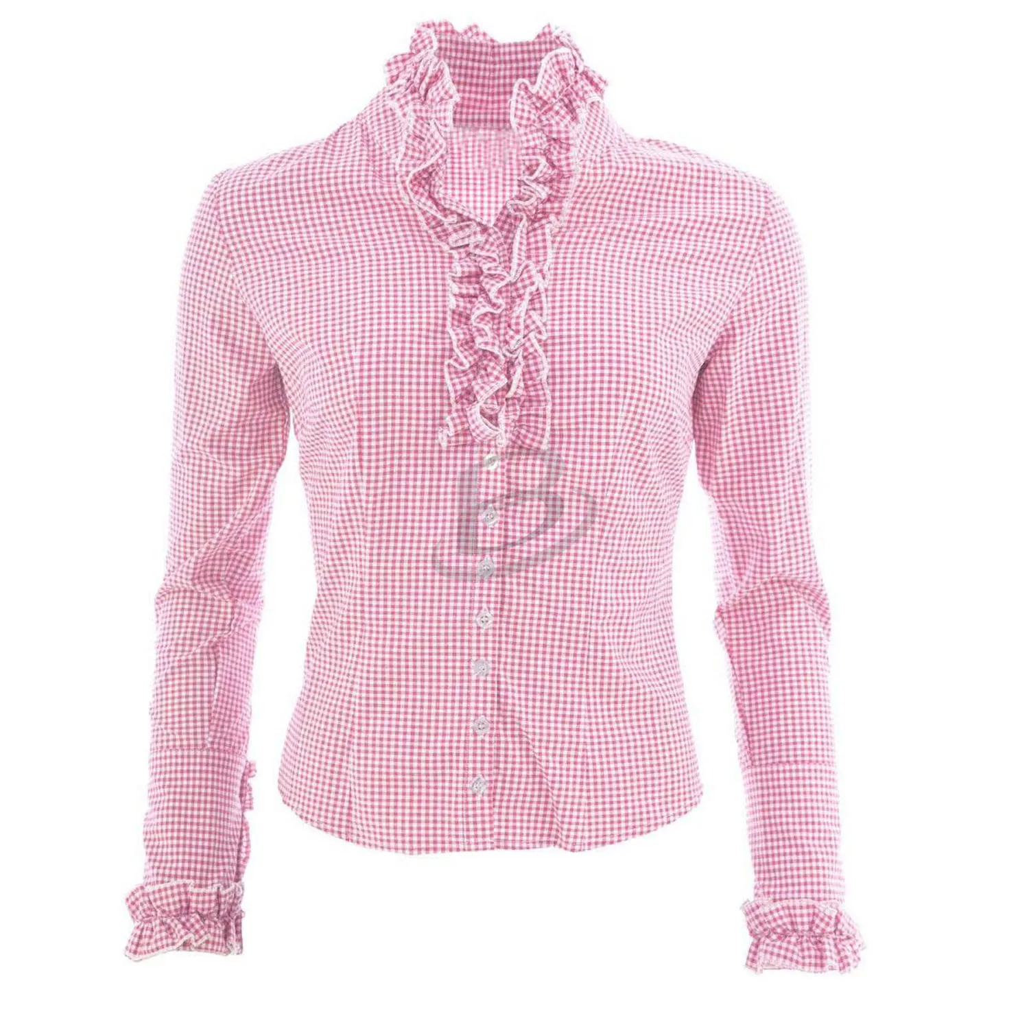 German Trachten Women Notch Neck Short Sleeve Plaid Shirts Checkered Blouse Tops (Oktoberfest Bavarian Blouse) with quality 2022