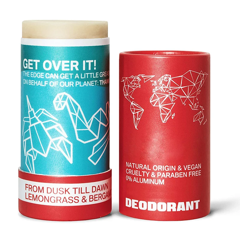 Yongjian Custom Round Oval Natural Deodorant Stick Containers Packaging Eco Friendly Cardboard Push Up Kraft Paper Tube