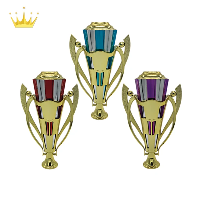 New Plastic Trophy Parts & Component with Two Tones Inner Part Red Blue Purple