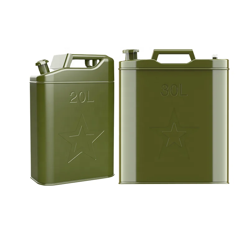 5 Gallon 20L Gas Jerry Can Fuel Steel Tank Green