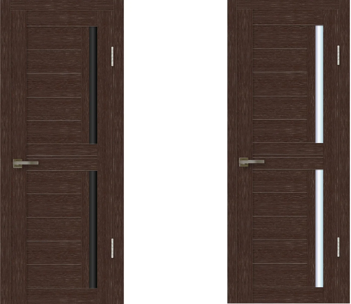 Cityline 012 The Best Quality Interior Door With Black Or Light Glass Exclusive Design