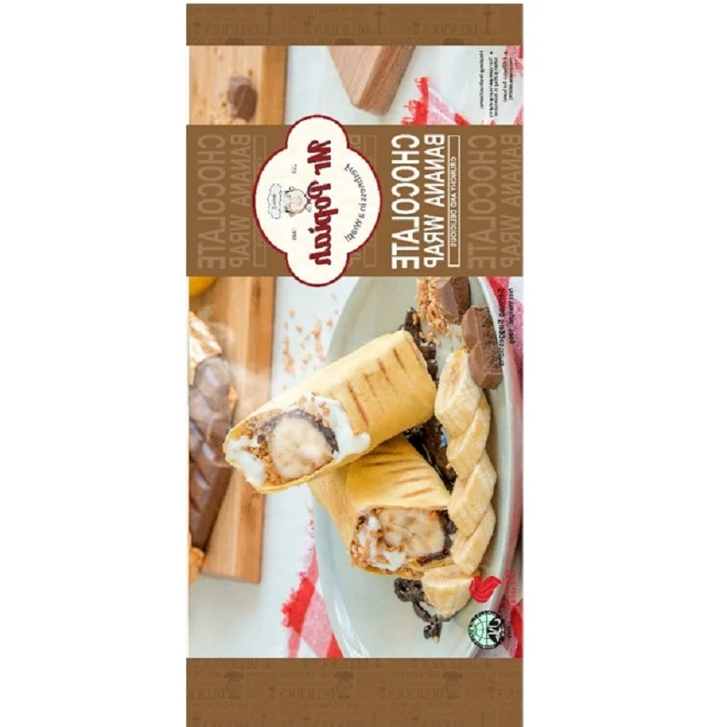 Singapore Sweet and Salty Taste Frozen Style Ready to Eat Chocolate Banana Microwavable Wraps For Children And Adults