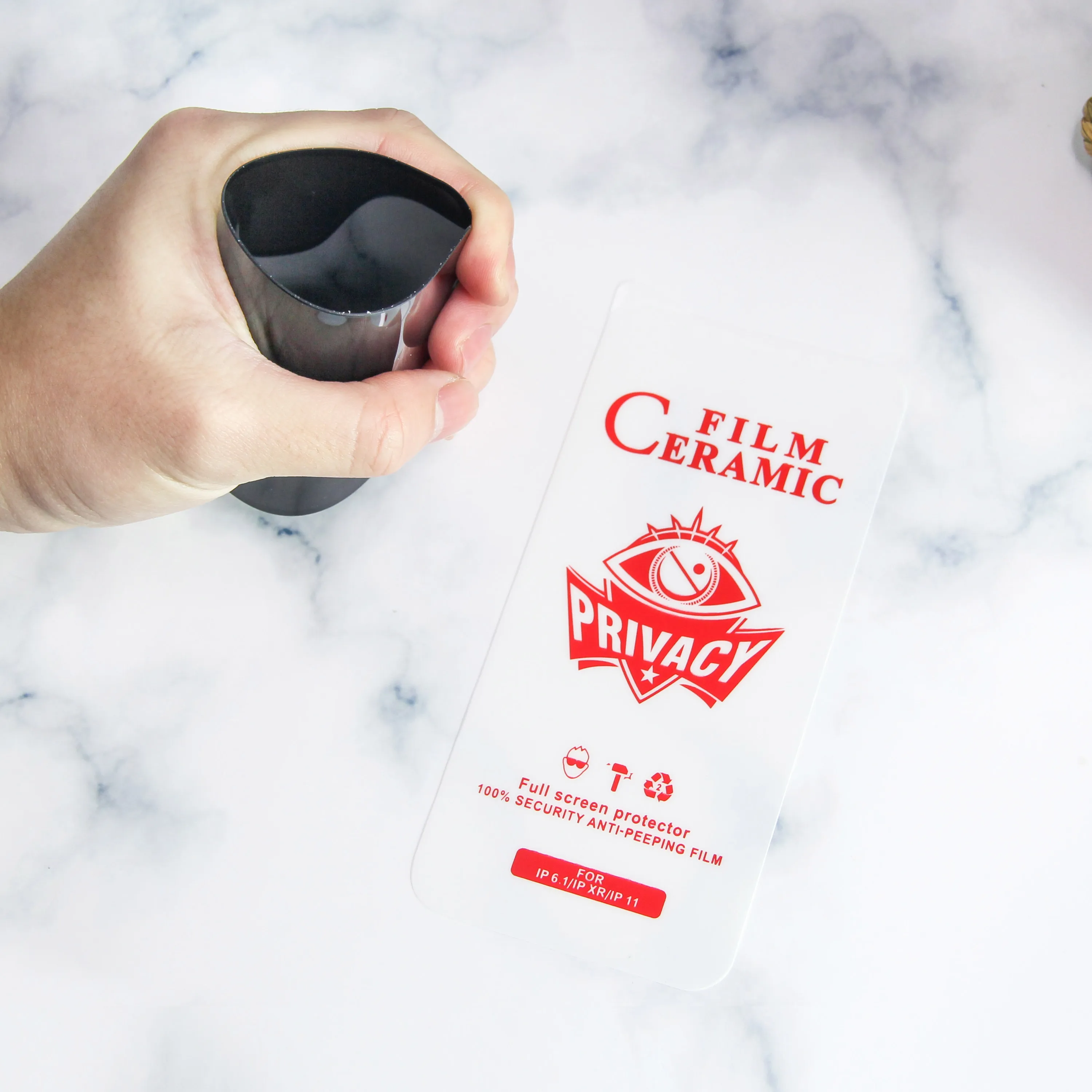 Ceramic Privacy Phones I phone 7 8 10 X XR 21D 9H Print Camera Lens 12 pro max Tempered Glass Screen Protector for iphone 13 14