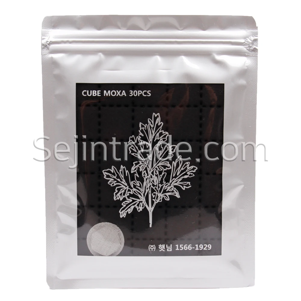 Haitnim Smokeless Shinkigoo Cube MOXA. Medical Moxibustion Made Korea Nature Therapy Moxa Cone Pure Roll Stick Lamp Moxa(60pcs)