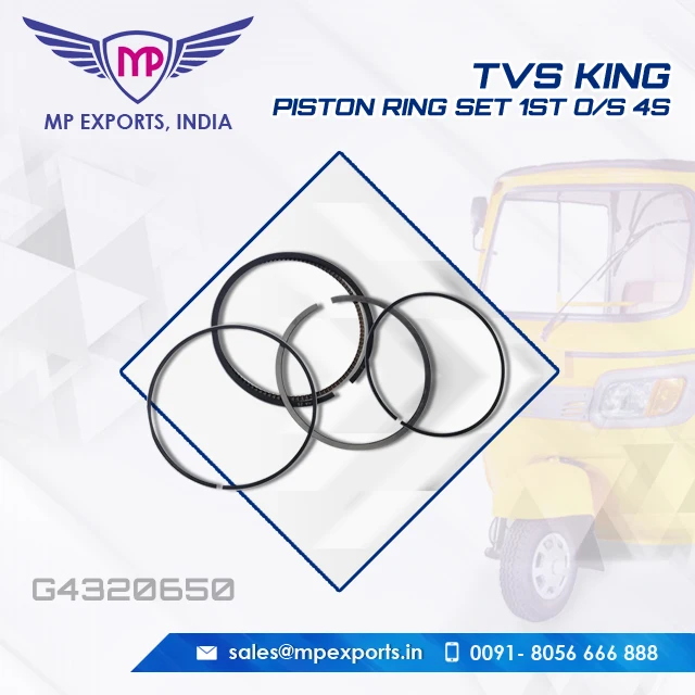 Хорошее качество оригинальный комплект поршневых колец для Tvs king трехколесный рикша запасные части продажи