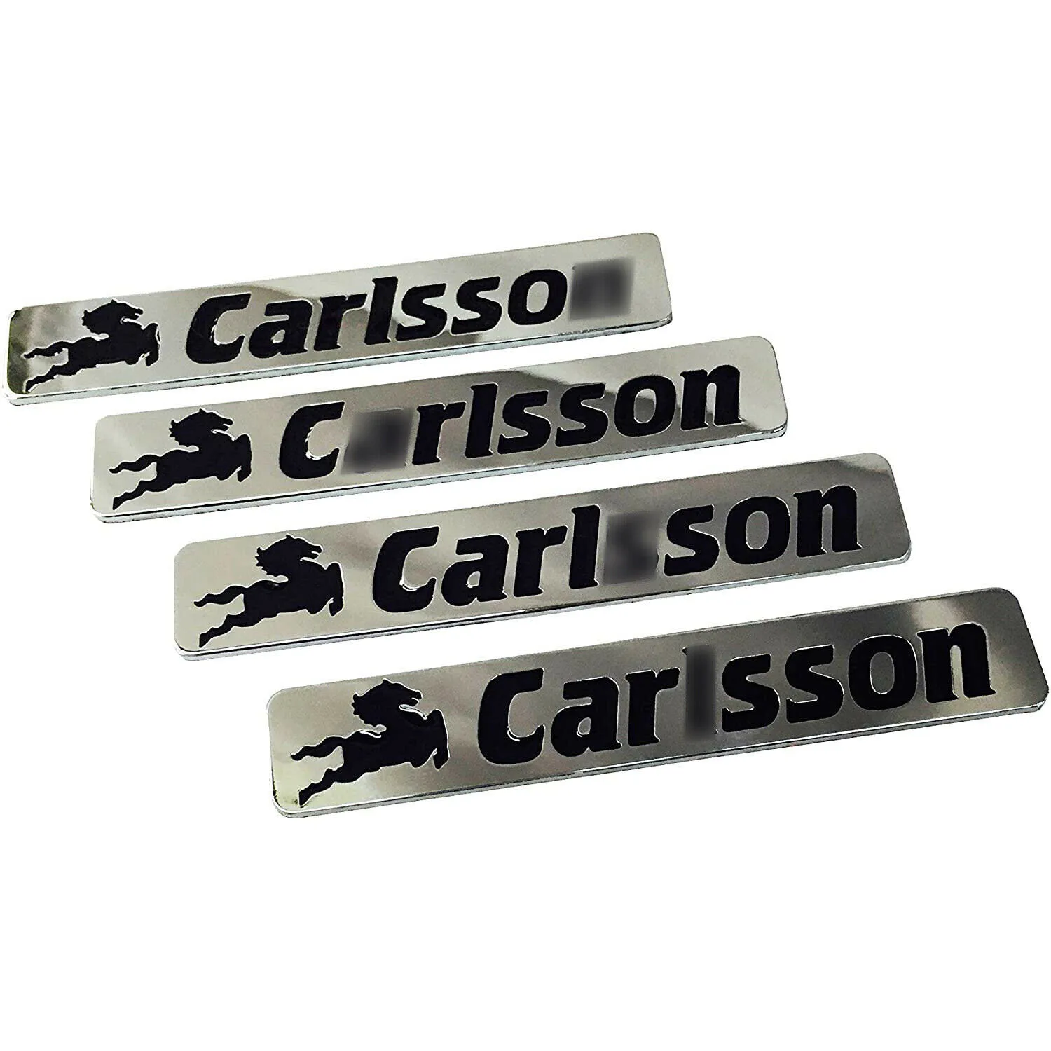 Floor Mat Emblems Logo Interior Badges Carlsson Style Set of 4 pcs for Mercedes Vehicles
