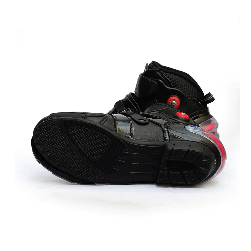 Спортивные гоночные ботинки для мотоциклов водонепроницаемые езды на мотоцикле кожаные по стандарту международного стандарта