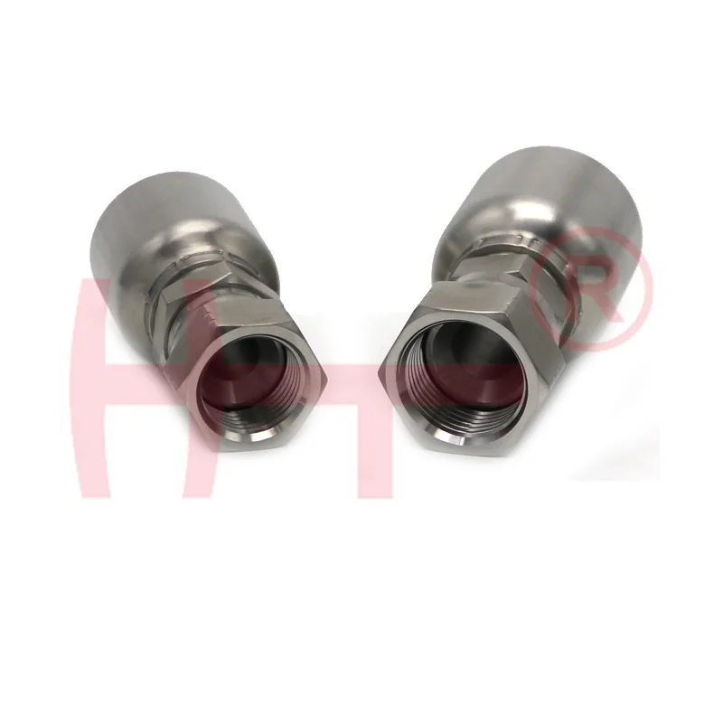 1 шт. Обжимные фитинги для гидравлического шланга с резьбой JIC