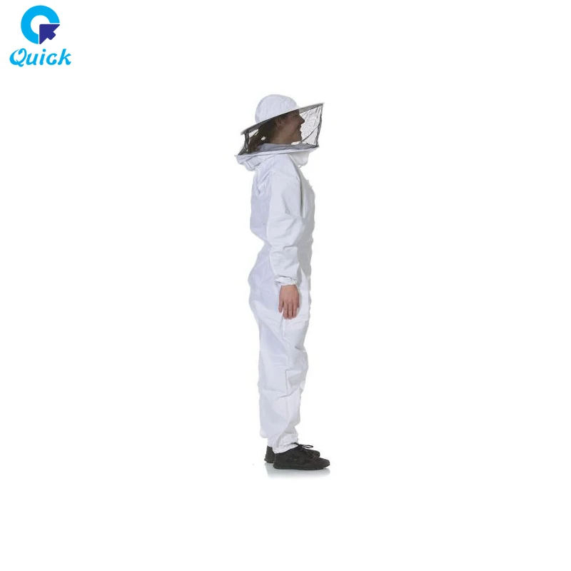 Cotton Full Body Beekeeping Clothing Veil Hood Hat Anti-Bee Coat Special Custom Made Top Quality Beekeeping Bee Suit