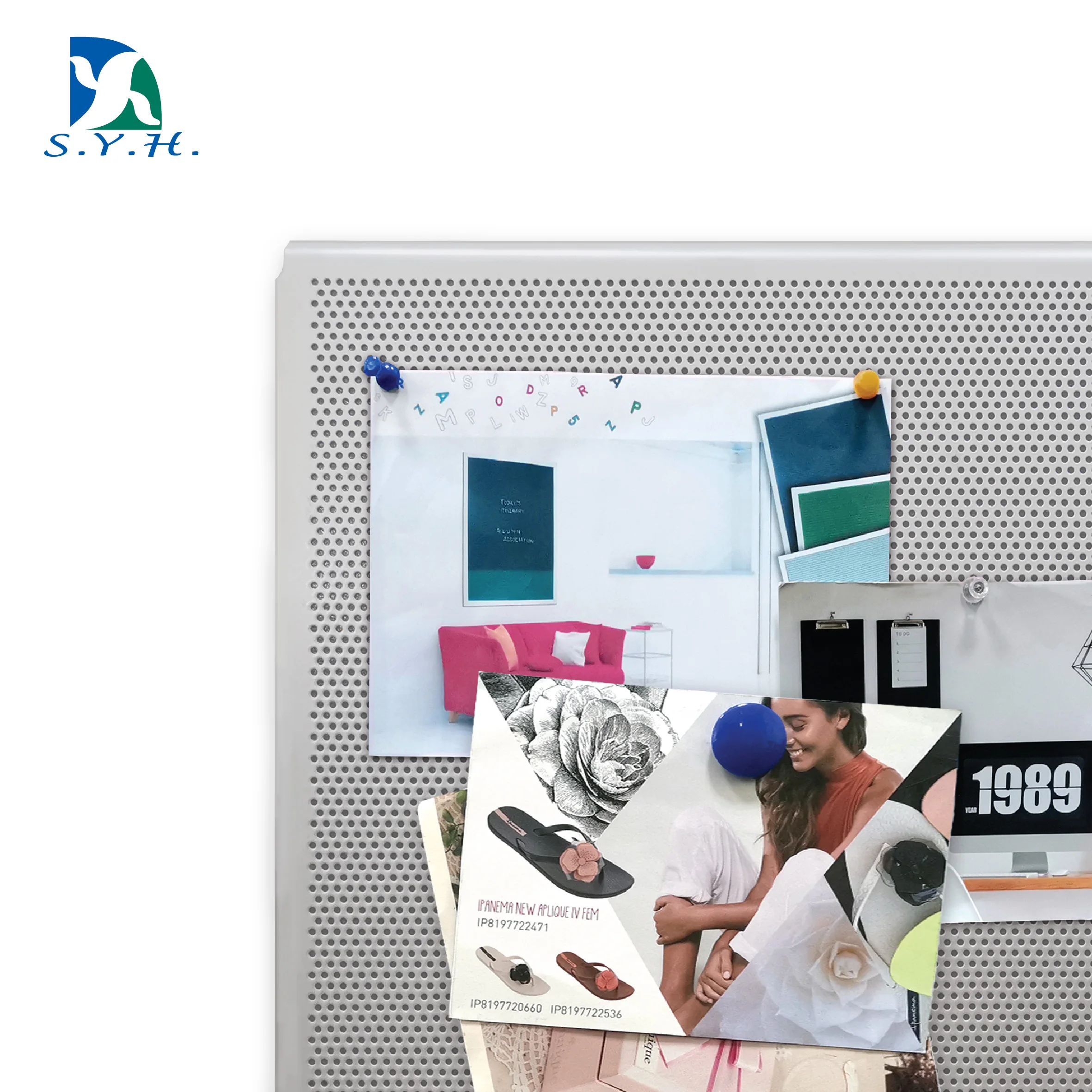 
Dry Erase Board Bulletin Combo Board for Home Office Wall Mounted Message Memo Board 