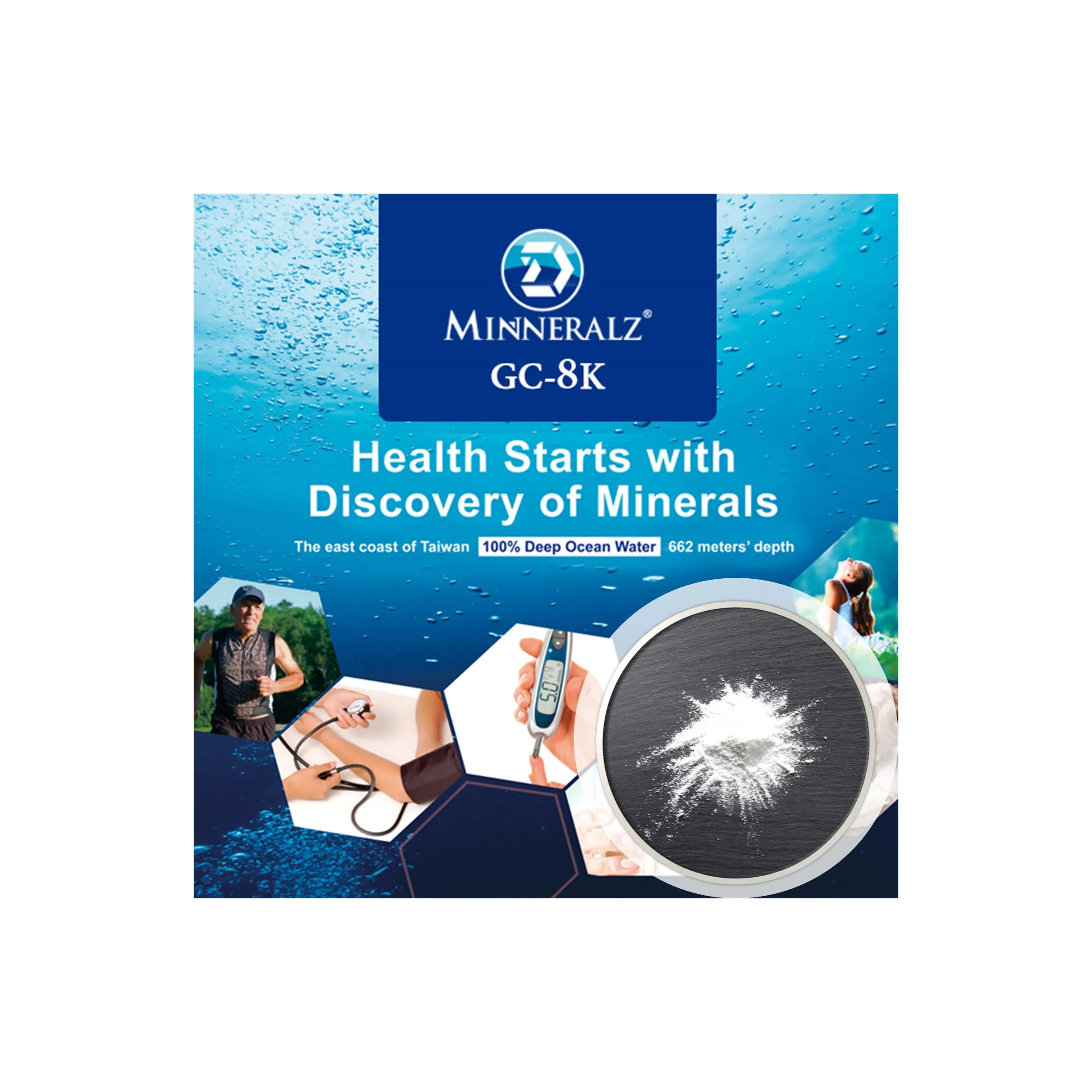 [D-minneralz] Taiwan Natural Food & Beverage Additives Minerals Powder from Deep Ocean Water