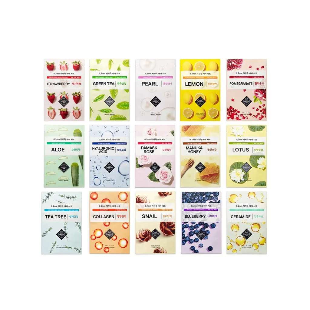 korean sheet face sheets Etude House 0.2 Therapy Air Mask Sheet NEW skin care
