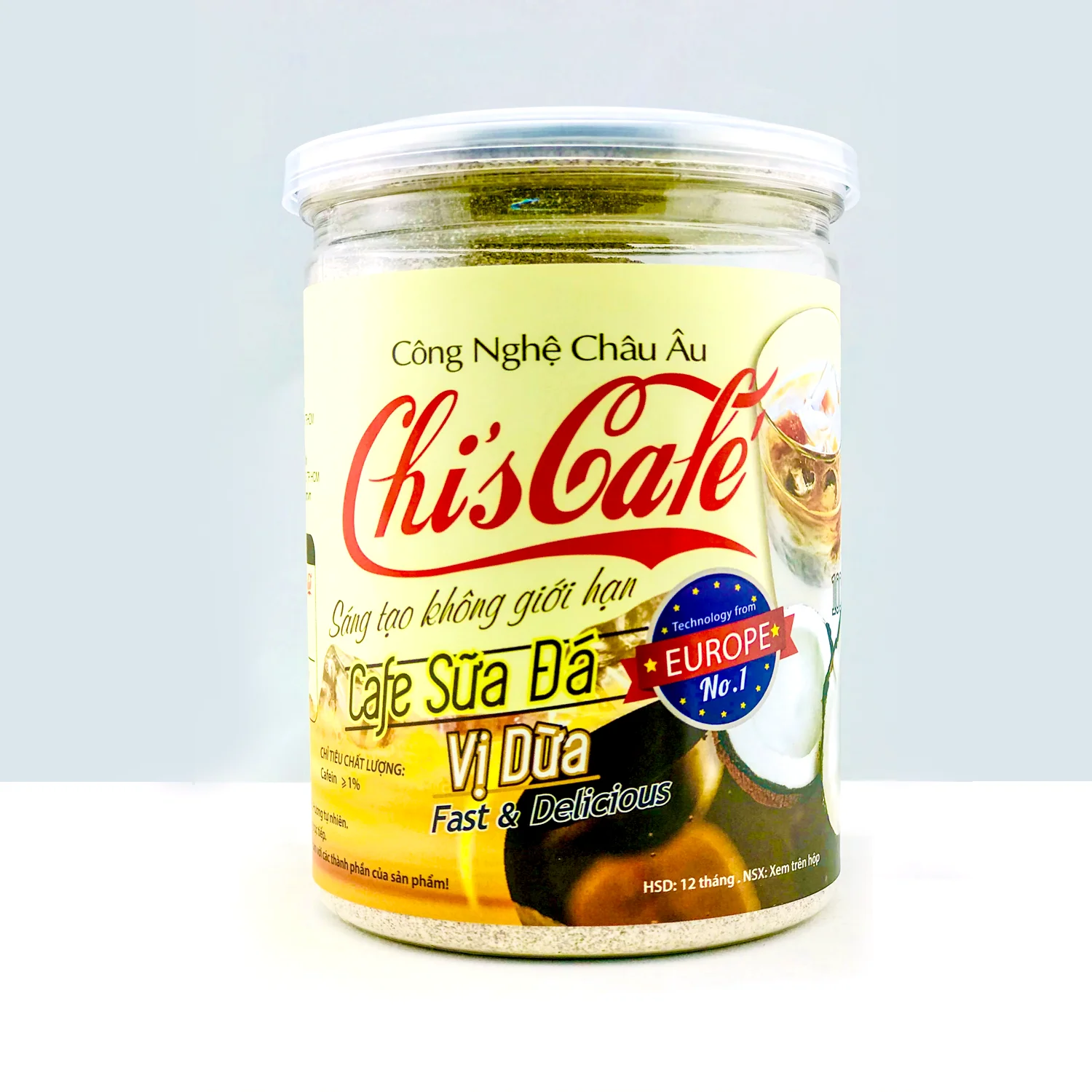 
Milk Coffee - Coconut Flavor Vietnamese Coffee Powder Easy To Use Provide Energy V-Store High Quality OEM 