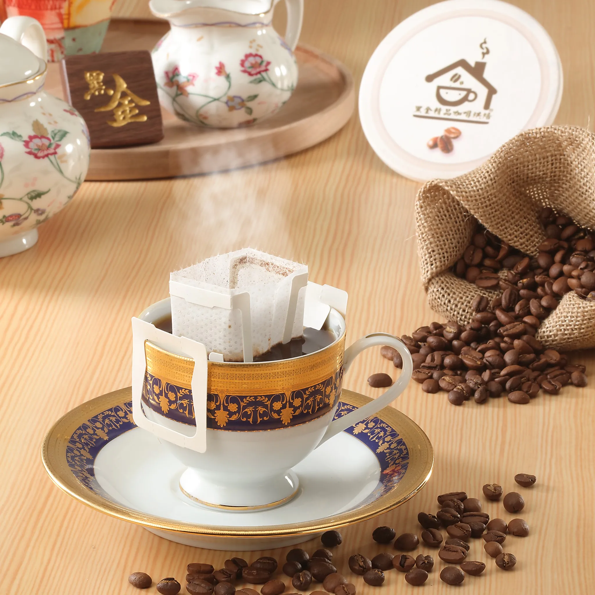 2020 Hot Sales Black Gold House Blend Drip Ground 100% Arabica Coffee