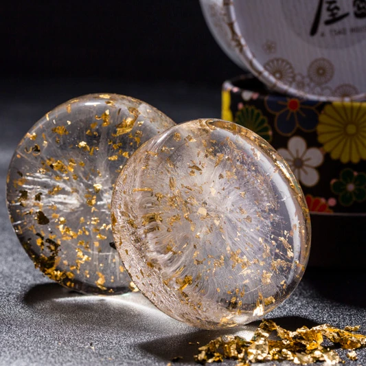 Skincare  Amino acid  gold foil salt soap PH5.5 Crystal Soap