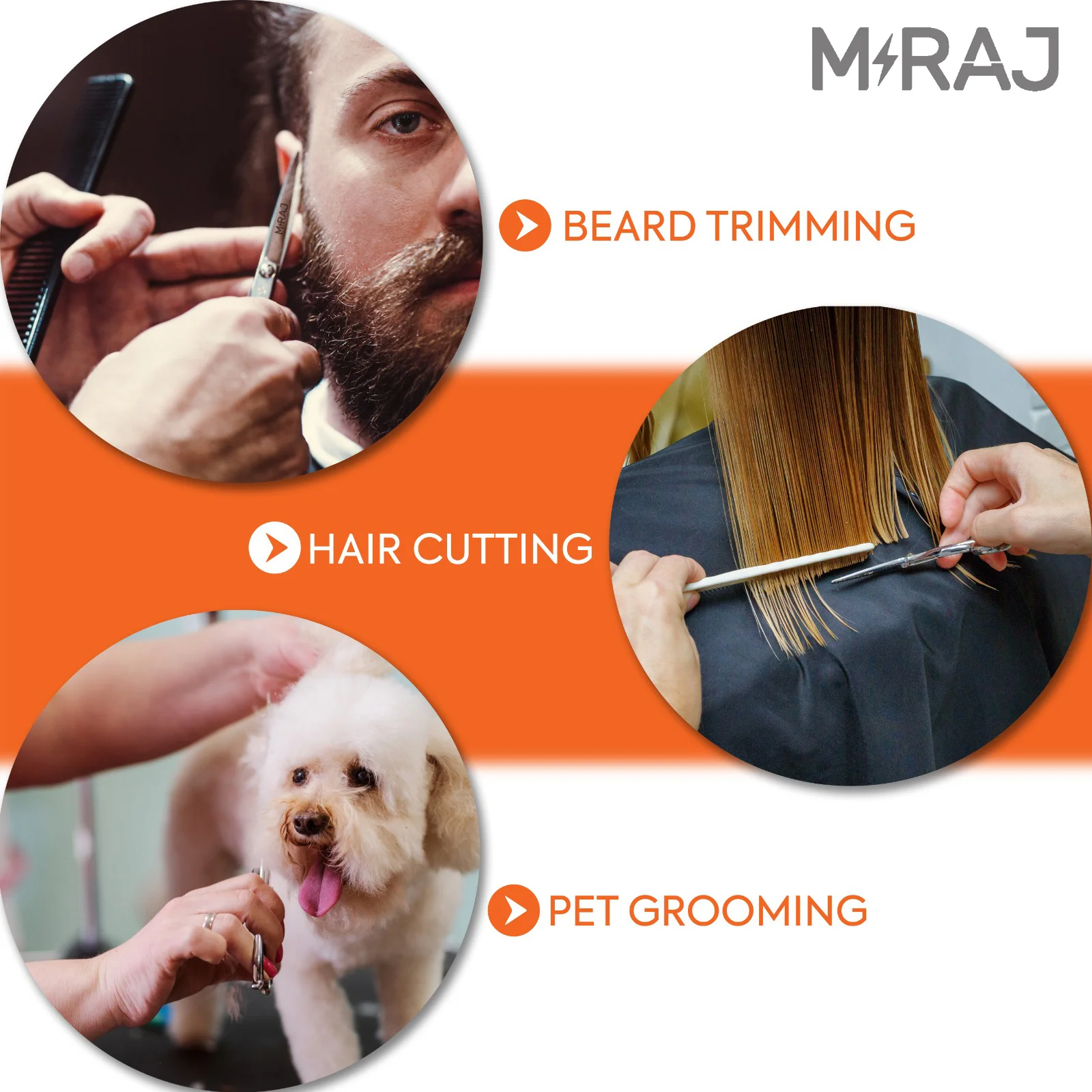 Professional Barber Scissors with Customized Size Logo High Quality Hair Cutting Scissor Steel Handle Sharp Edge Beauty Tool