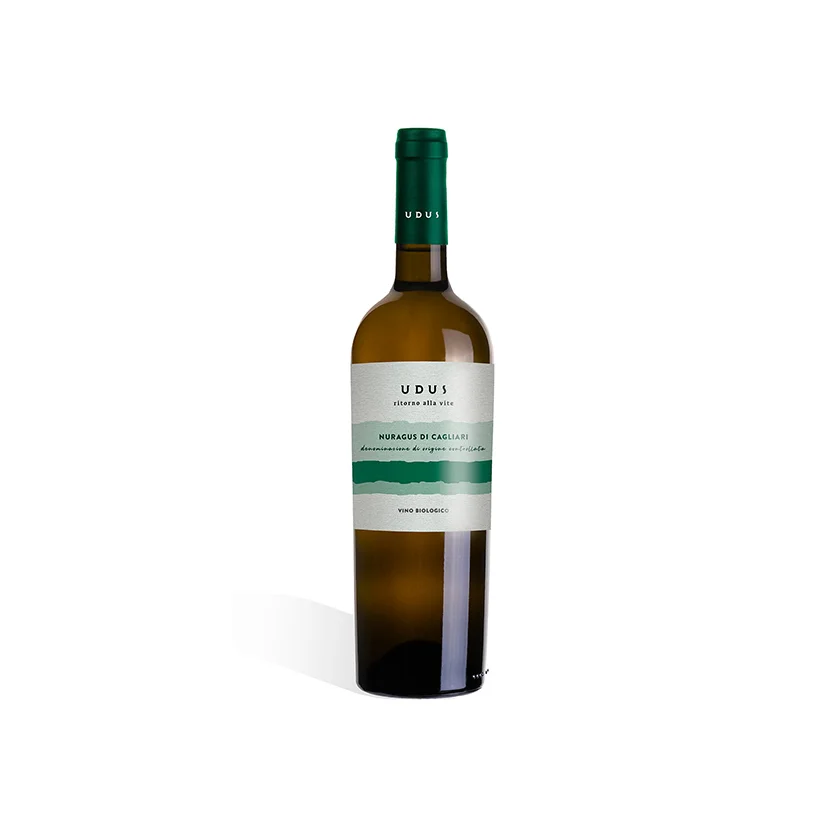 Hot Sell Italian wine 750ml nuragus grape type in glass bottle high quality DOC Medium Dry White Wine