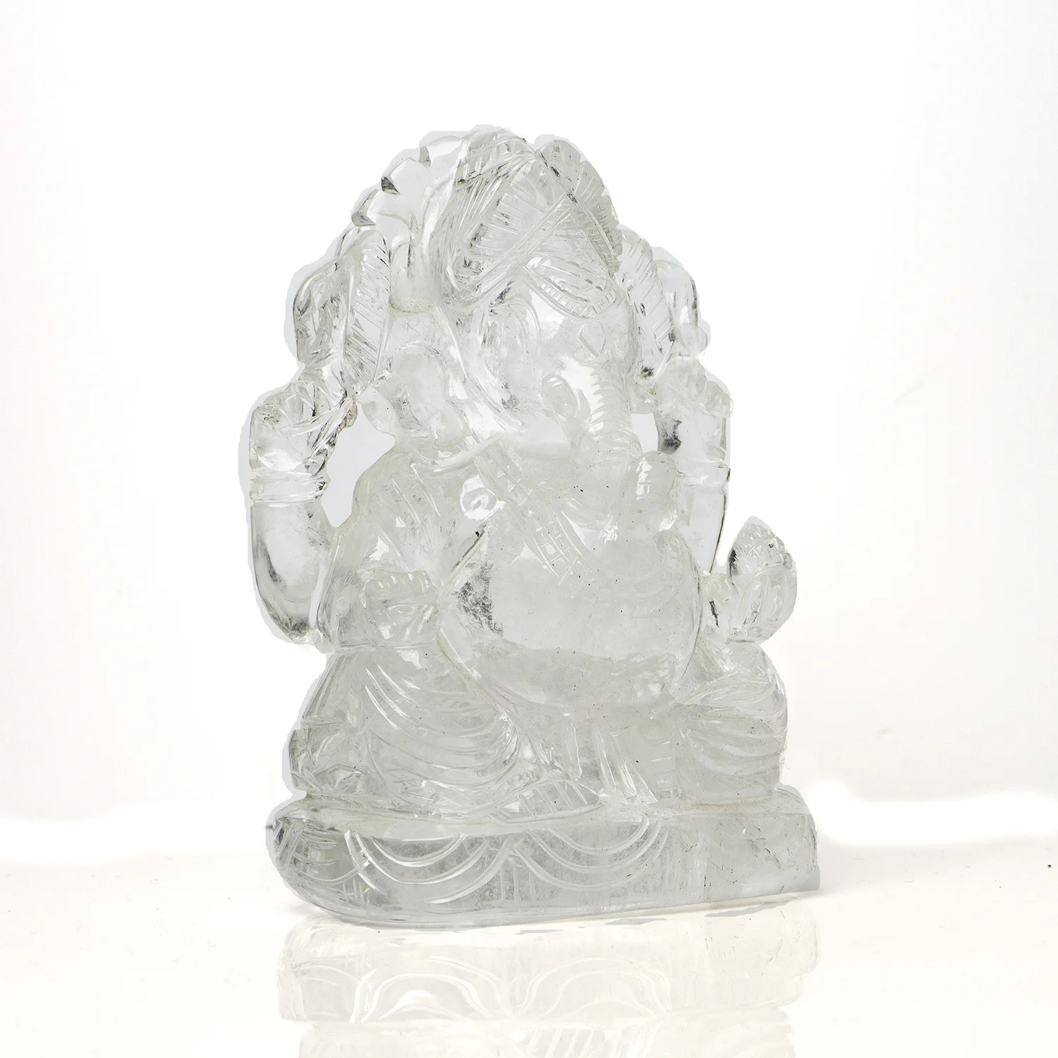 Natural Crystal Hand Carved Ganesh Idol For Home Decor Red Jasper Ganesha Figurine Home Decor Statue