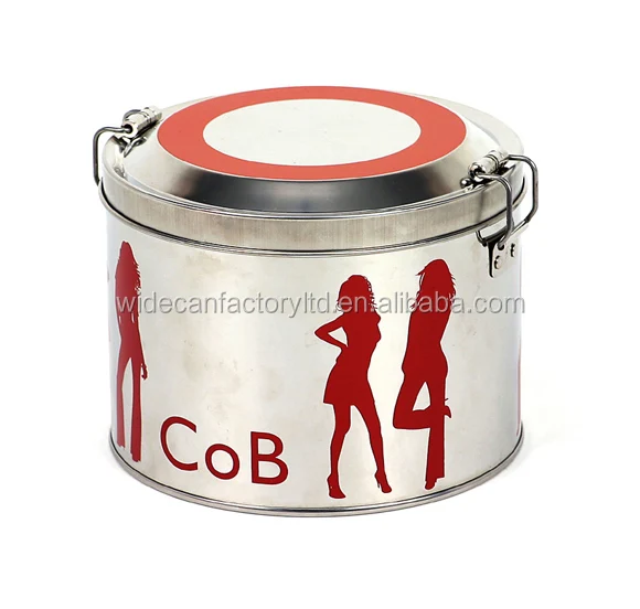 
lunch box stainless steel metal can box food grade custom design offset printing 