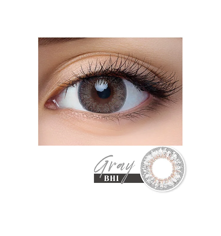 Natural Top Three Tone Gray Color Daily Contact Lenses