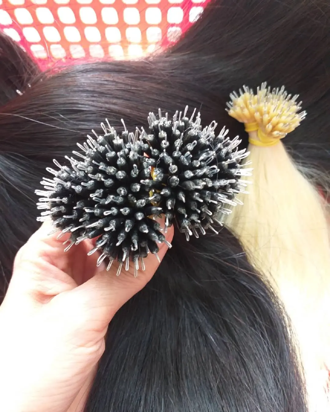 [Топ] высококачественные нано-кольца для наращивания волос необработанные натуральные волосы вьетнамские