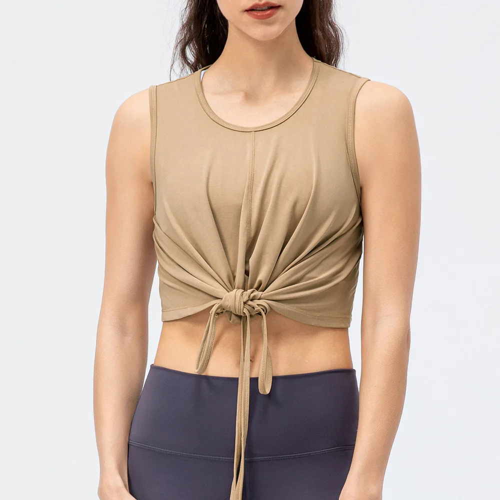 New Women Sport Vest Breathable Yoga Clothes Running Fitness Blouse in Multiple Color