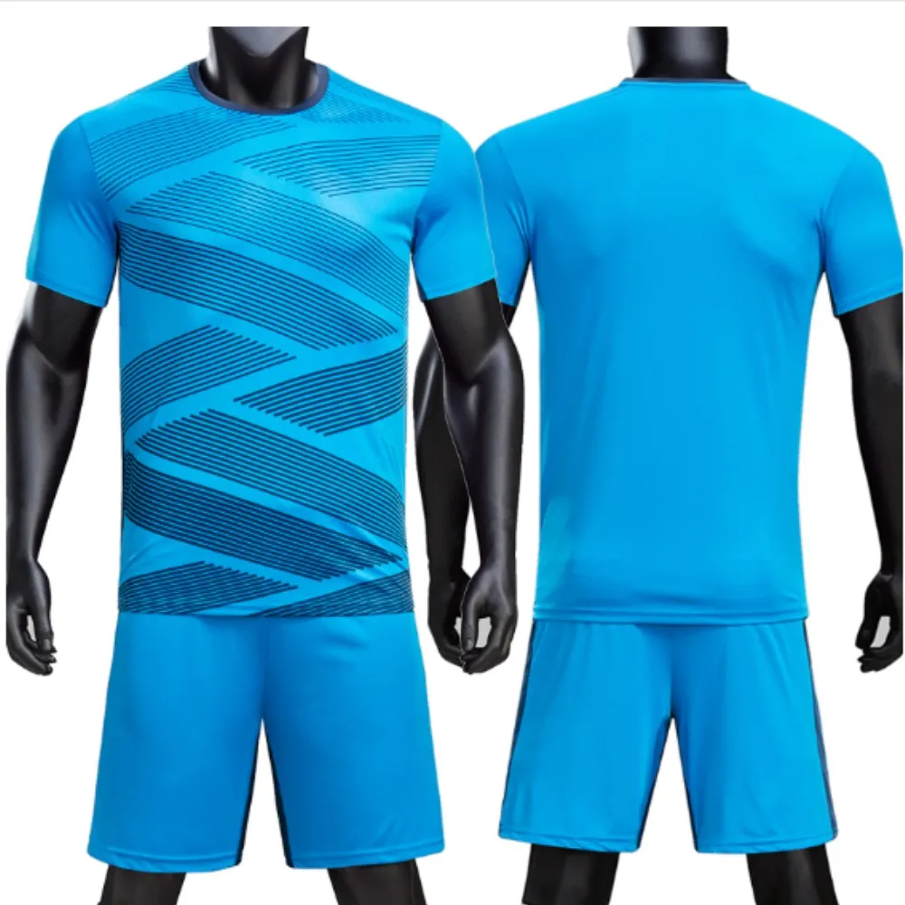 2020 Messi #10 Barcelona Away Jersey & Shorts for Kids Customized Breathable Soccer Uniforms Football Jerseys Set Team Sports