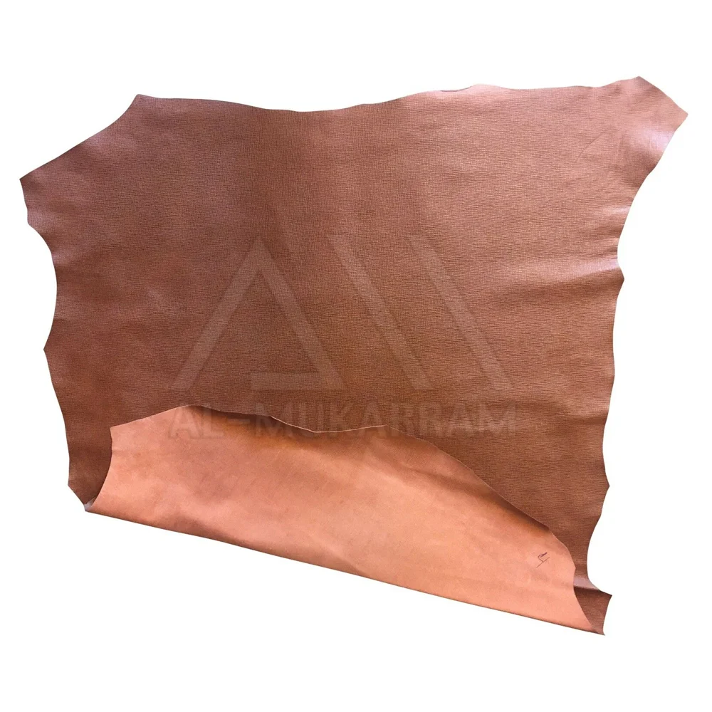 Custom Tanned Leather Piece DIY Genuine Leather Material Full Grain Goatskin Blue Leather Piece Leathercraft