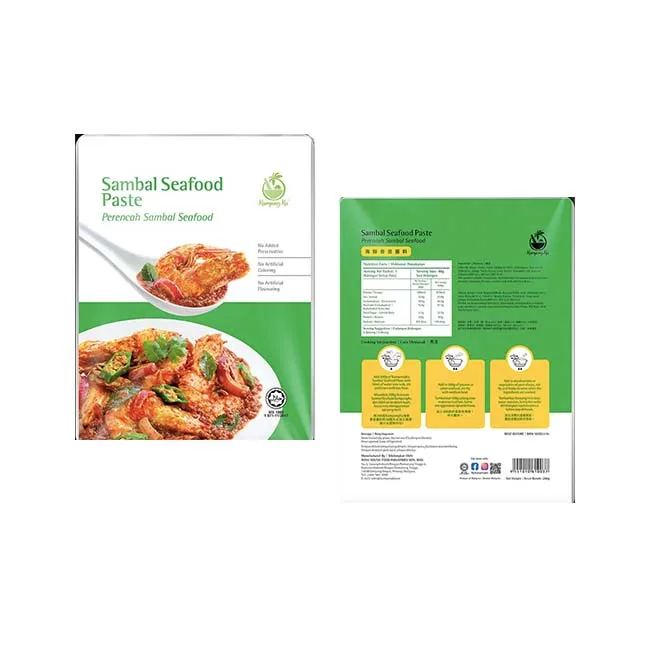 Good Price Sambal Seafood Cooking Paste In Jar Multi Taste Spicy Sauce Ready To Cook Flavoring Pack Made In Malaysia