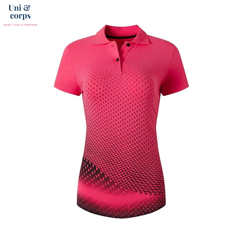 
 Оптовая торговля вьетнамские продукты одежды 2021 быстрая Доставка водонепроницаемость Пользовательский логотип рубашки для гольфа женщины  