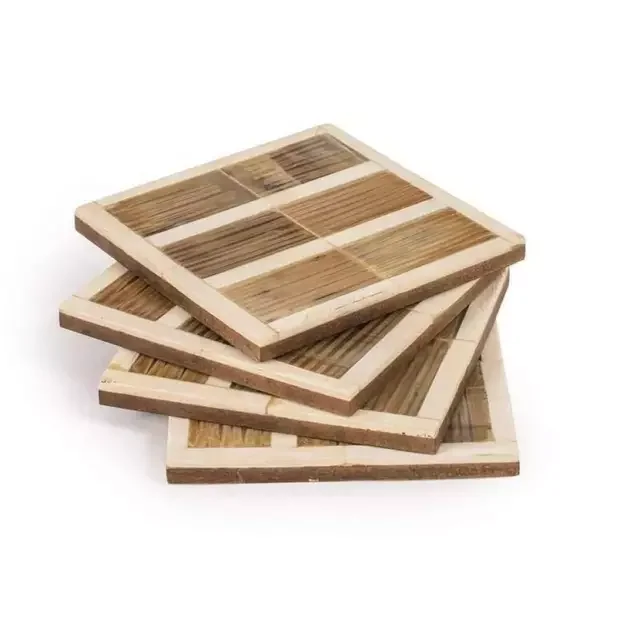 
Customized Wholesale Table Tea Coasters Luxury Wood Made Mats & Pads For Table Decoration 