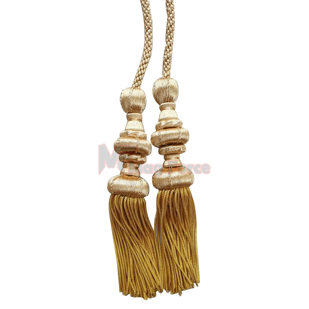 Best Quality Gold Bullion Borlas Gold Decorative Borlas In Different Colors Made in Pakistan