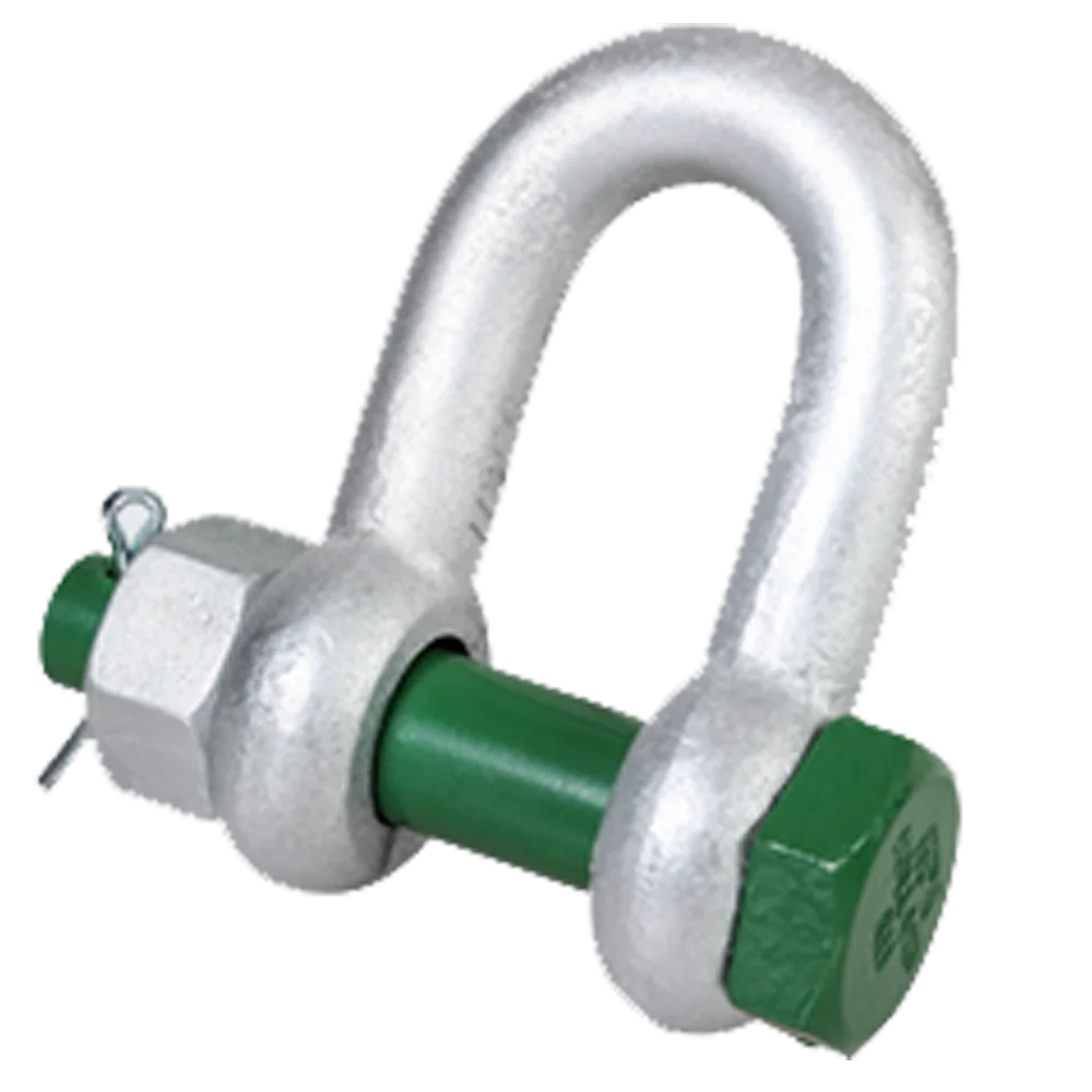 Green Pin G4153  Hot Dipped Galvanized Standard Dee shackle with safety bolt