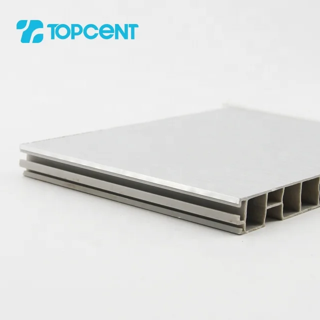  Пластиковые ПВХ кухонные шкафы TOPCENT алюминиевые