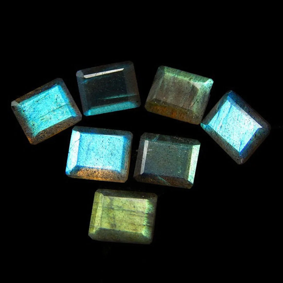 Природный лабрадорит 12x16 мм восьмиугольник граненые ограненные серьги ожерелье из драгоценных камней Калиброванные кольца ювелирные изделия День рождения Счастливые бусины