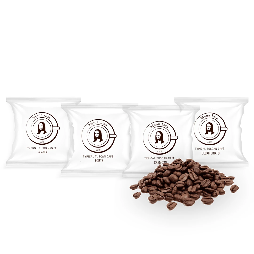High quality Mix Flavours Coffee Blend Pods box 100 pods compostable for espresso home machines