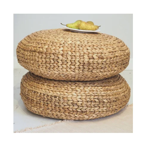 Water Hyacinth Ottoman Pouf Straw Ottoman Stool Chair Water Hyacinth Chair