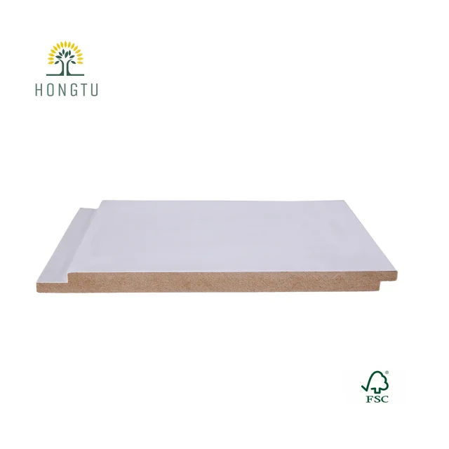  Белая грунтованная деревянная стеновая панель MDF