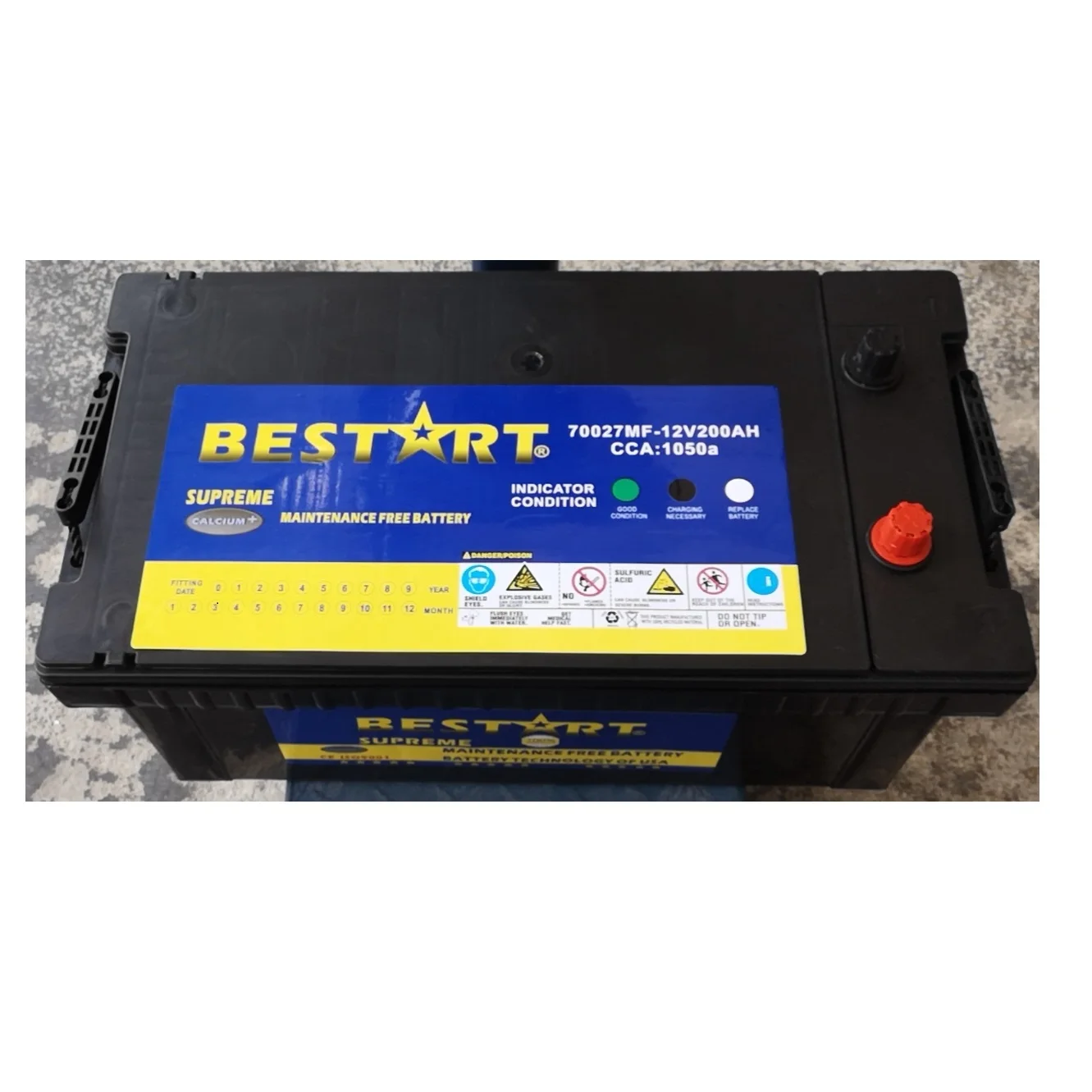 
BESTART DIN 200 Heavy Duty Truck Battery 12V 200Ah 70027 FOR EUROPEAN TRUCK 