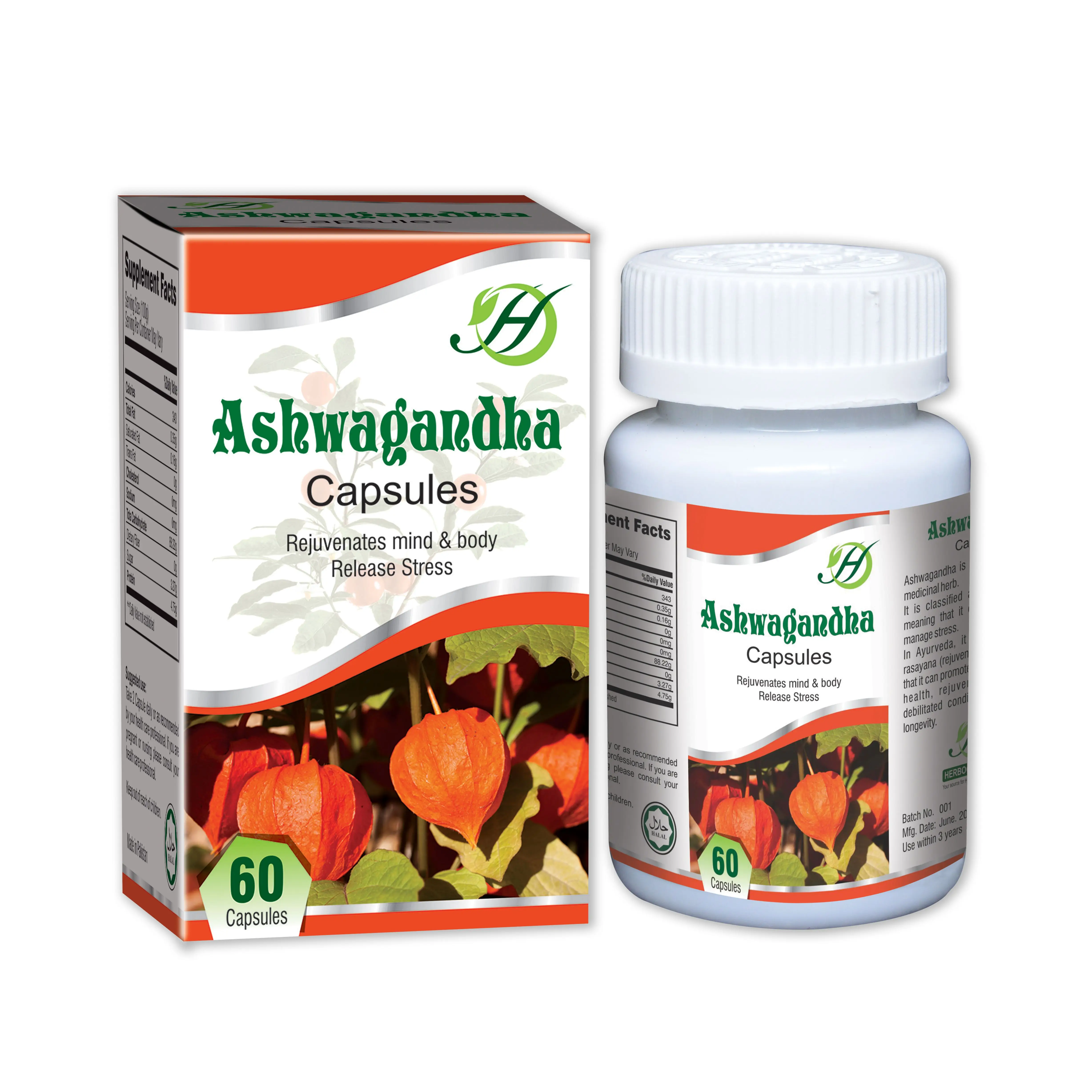 premium quality Ashwagandha Capsules health care capsules ashwagandha supplement capsules OEM ODM